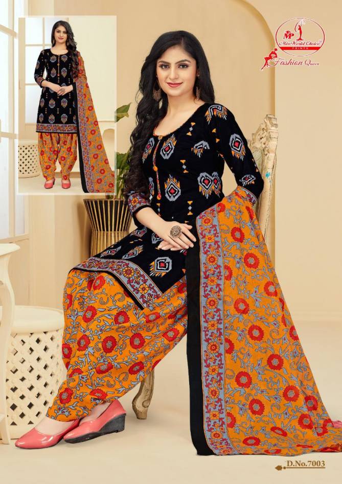 Miss World Fashion Queen 7 Casual Daily Wear Cotton Printed Designer Dress Material Collection